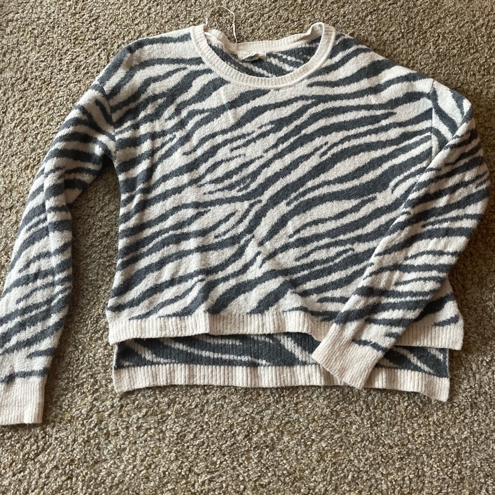 zebra sweater